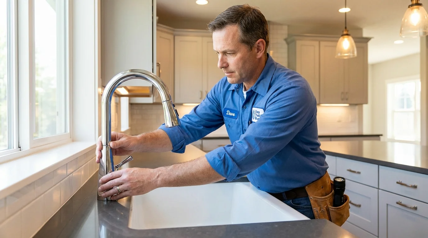 Kitchen faucet installation by Johns Plumbing LLC in Upper Marlboro